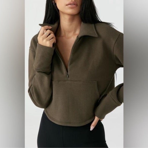 EUC JOAH BROWN ASPEN HALF ZIP - Picture 6 of 6